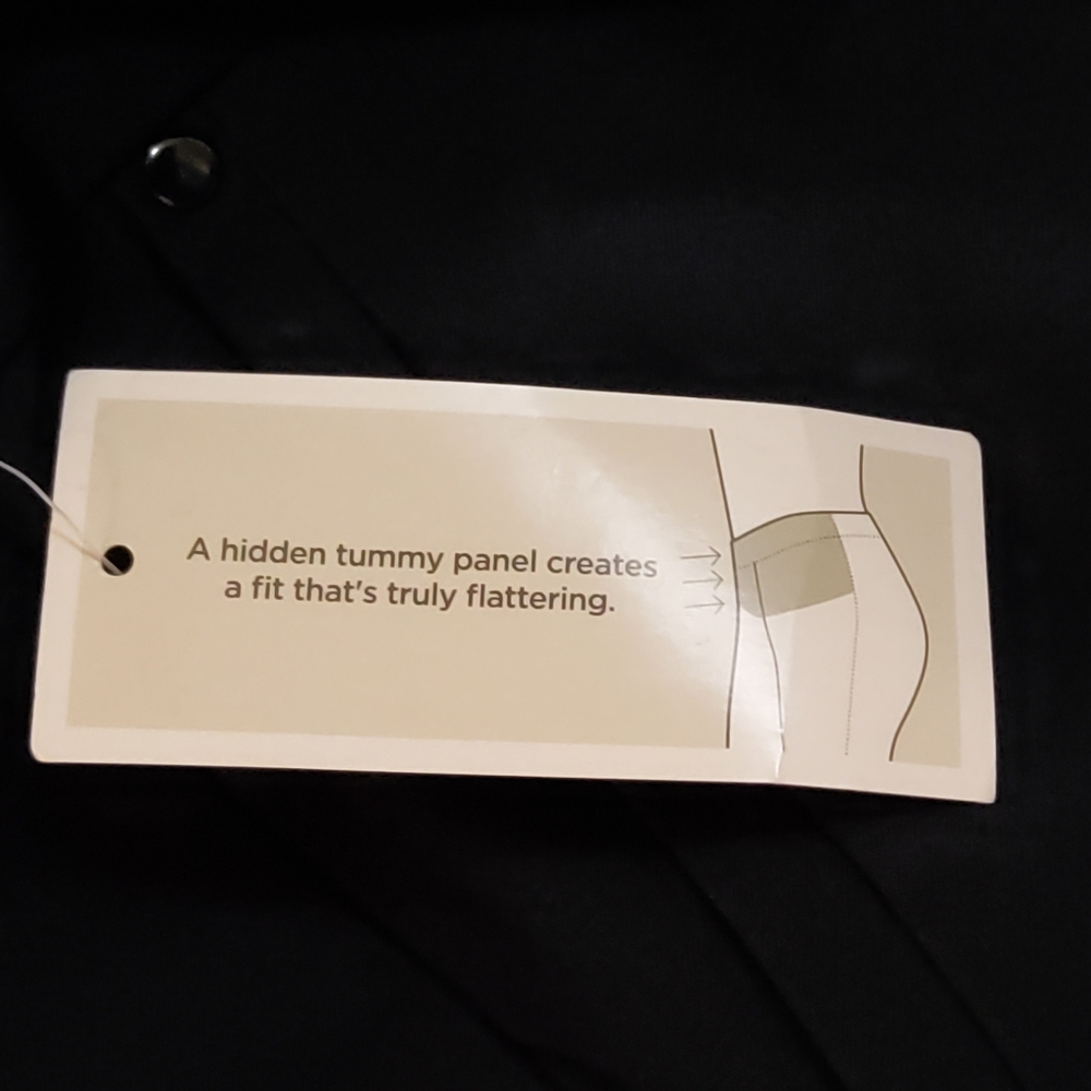 Signature Slimming by CJ Banks The Perfect Pull On Ankle Pants 20W Navy Blue New - Picture 8 of 11